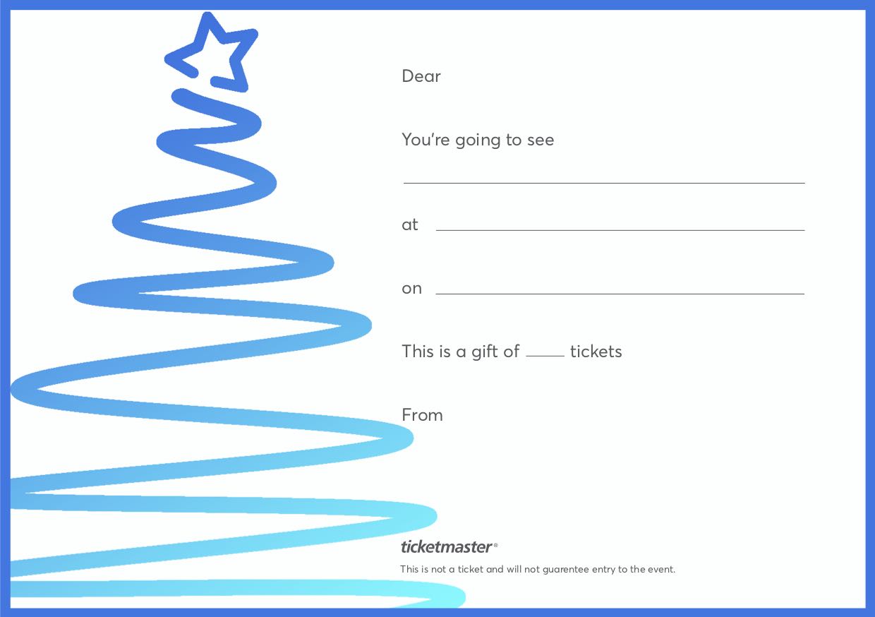 Give the gift of live with a Ticketmaser Gift Certificate