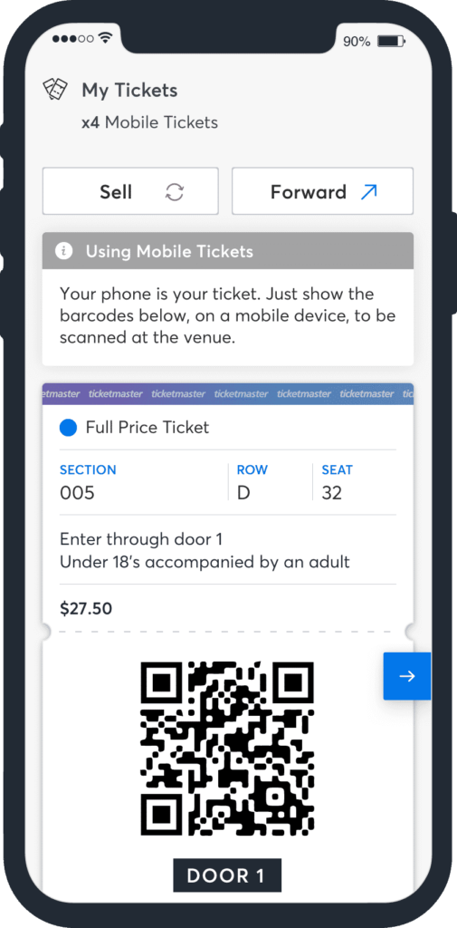 ticketmaster mobile tickets